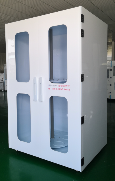 Furnace tube storage cabinet